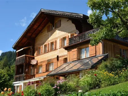Location appartement à Gstaad, Meielblick Appartement/Fewo, Dusche oder Bad, WC 4-Bettwohnung