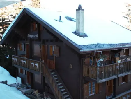 Location appartement à Bettmeralp, Bärgblüemli 1. OG Ost Studio, Dusche oder Bad, WC 1 1/2 Zimmerwohnung, 2-Betten