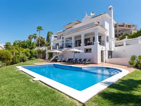Location villa à Benahavís, Villa sensationnelle, vue mer, piscine - pers.