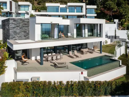 Location villa à Benahavís, Villa vue mer avec piscine privÃ©e - 8 pers.