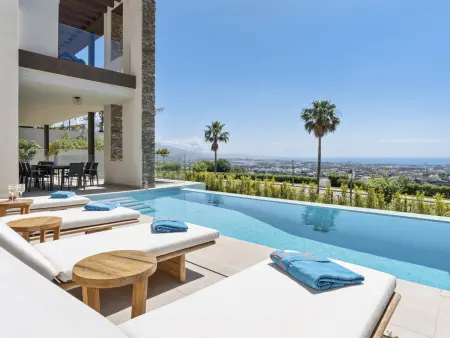 Location villa à Benahavís, Villa paisible, piscine privÃ©e - 8 pers.