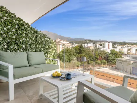 Appartement 2 ch, piscine toit vue mer à Estepona : photo 5
