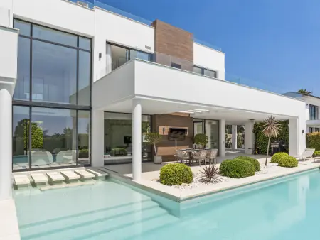Location villa à Benahavís, Villa vue mer, piscine privÃ©e - 10 pers.
