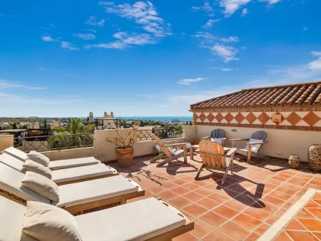 Location appartement à Estepona, Penthouse vue mer et montagne - familles et couples