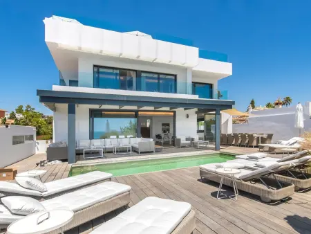 Villa front de plage Marbella, 6 ch, terrasse 150m² jacuzzi : photo 2