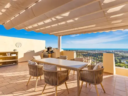 Location appartement à Benahavís, Appartement moderne, vue mer & montagne - 4 pers.