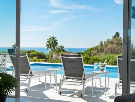 Location villa à Marbella, Villa avec piscine et clim, vue mer - 10 pers.