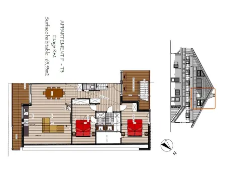 Appartement duplex 5 pers., terrasse vue pistes à Crest-Voland : photo 18