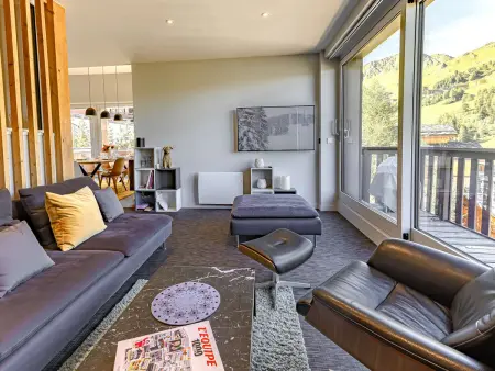 Appartement 8 pers. avec jacuzzi et piscine à La Plagne 1800 : photo 4