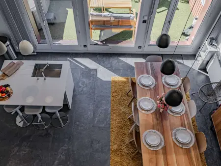 Appartement 8 pers. avec jacuzzi et piscine à La Plagne 1800 : photo 7