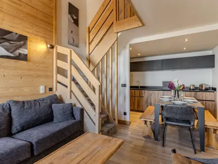 Duplex 8 pers. avec sauna privé à Belle Plagne : photo 4