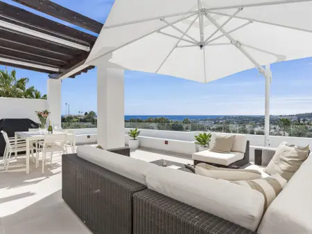 Location appartement à Marbella Nueva Andalucia, Penthouse spectaculaire vue mer - 8 pers.