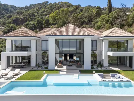 Location villa à Benahavís, Villa vue mer avec piscine privÃ©e - 14 pers.