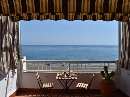Maison de plage vue mer à Algarrobo, terrasse toit