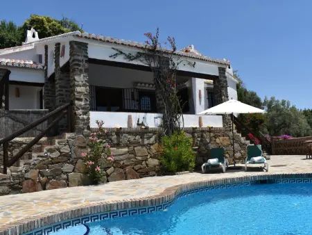 Location gite à Cómpeta, Maison rurale, vue mer et montagne - 6 pers.