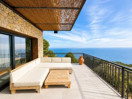 Location villa à Tamariu, Villa exclusive vue mer, piscine et climatisation