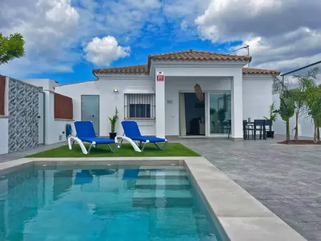 Location villa à Conil de la Frontera, Villa avec piscine privée et clim - 4 pers.