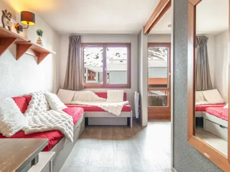 Studio 26 m² Tignes, 4 divans-lits, balcon : photo 1