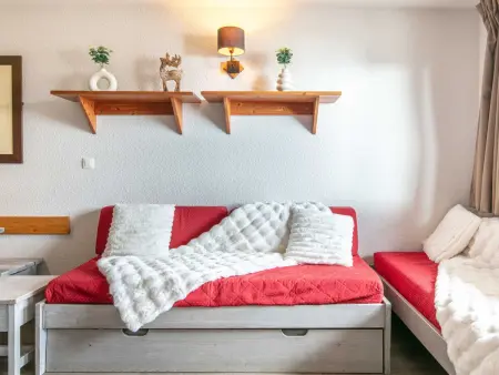 Studio 26 m² Tignes, 4 divans-lits, balcon : photo 4