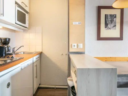 Studio 26 m² Tignes, 4 divans-lits, balcon : photo 6