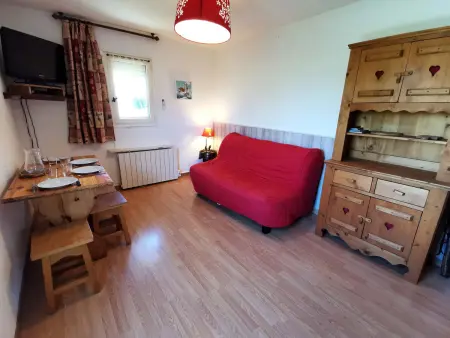 Studio cabine 4 pers. aux Adrets - 20m des pistes : photo 2