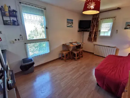 Studio cabine 4 pers. aux Adrets - 20m des pistes : photo 4