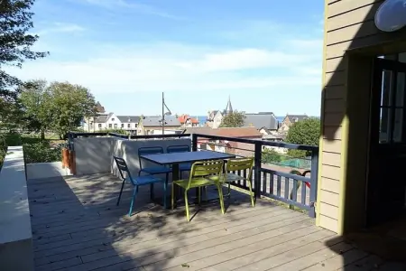 Maison L'Horizon à Hautot-sur-Mer, vue mer et falaises : photo 3