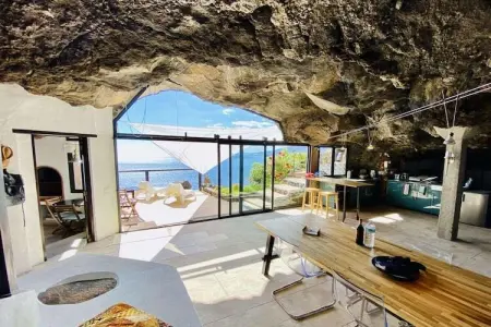 Maison troglodyte isolée avec vue baie à Puntallana : photo 2