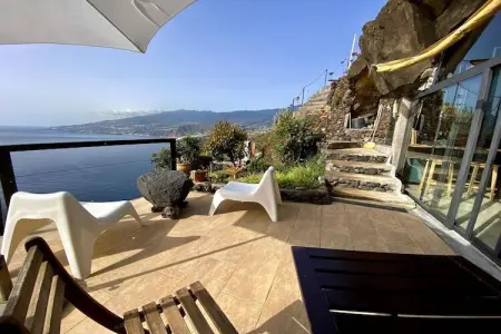 Maison troglodyte isolée avec vue baie à Puntallana : photo 7