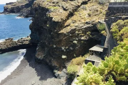 Maison troglodyte isolée avec vue baie à Puntallana : photo 20