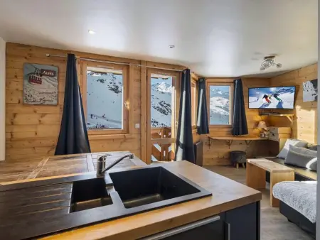 Appartement rénové 6 pers. Val Thorens, départ skis aux pieds : photo 4