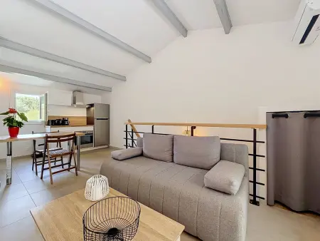 T2 Duplex climatisé, terrasse, parking - 4 pers. : photo 6