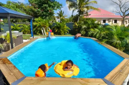 Maison avec piscine privée à Saint-François, Maison 5 personnes à Saint François - Photo 19
