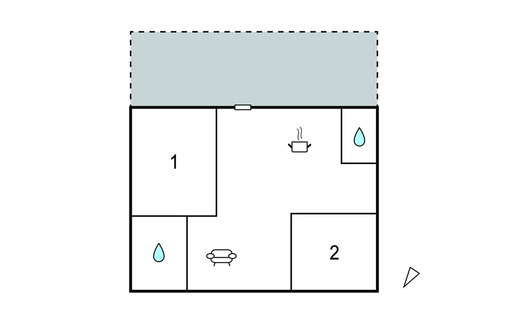 Mobil-home 4 pers. avec piscine chauffée à Semussac - Photo 22