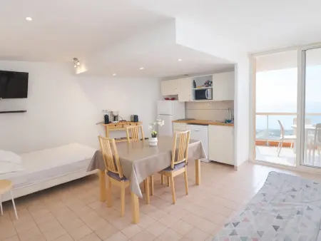 Studio cabine 4 pers. vue mer à Sète avec parking : photo 3
