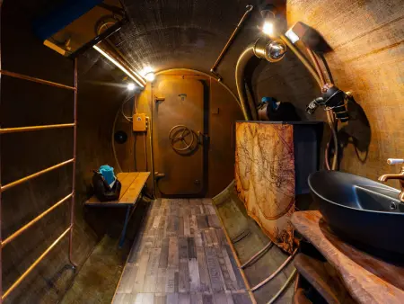 Le Nautilus, gîte steampunk semi-enterré à Raon-aux-Bois : photo 27