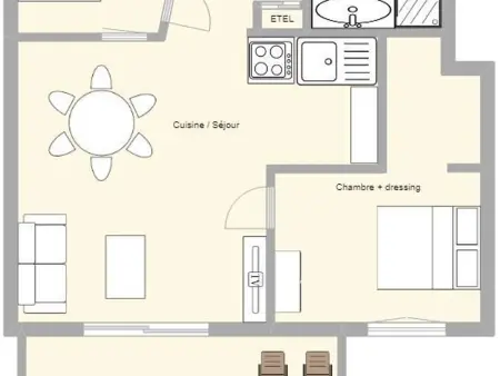 Appartement 6 pers., 2 chambres - Arêches-Beaufort : photo 10