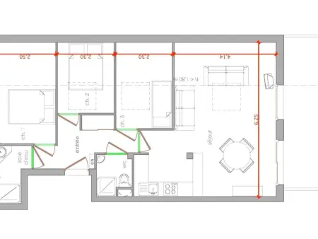 Appartement 8 pers. aux pieds des pistes à Arêches-Beaufort : photo 11