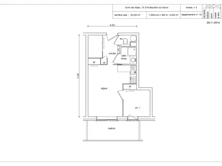 T2 33m² pour 6 pers. à Arêches-Beaufort : photo 11