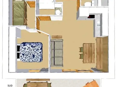Appartement T2 28m² ski bus gratuit à 30m : photo 12