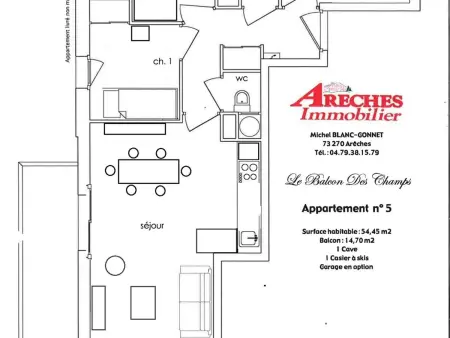 Appartement 7 pers. vue village, ski à 1 km : photo 14