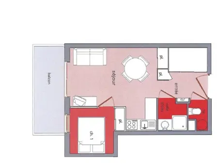 Appartement 5 pers. avec balcon à Arêches-Beaufort : photo 9