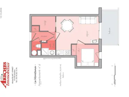 Appartement T2 balcon sud-est, 350m remontées mécaniques : photo 7