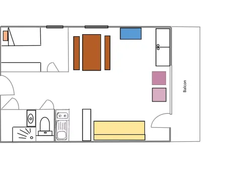 Studio 35m² avec parking – Ski aux pieds : photo 8