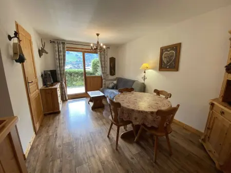 T2 32m² avec terrasse sud aux Carroz, 1 km des remontées : photo 1
