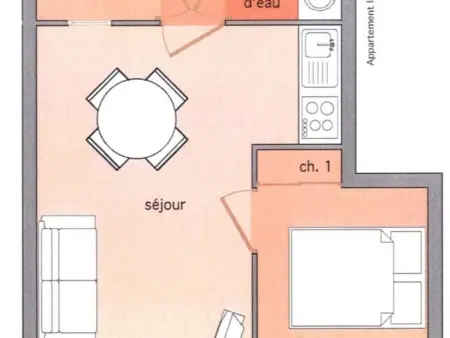 T2 32m² avec terrasse sud aux Carroz, 1 km des remontées : photo 10