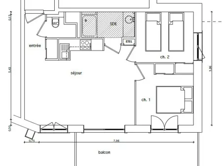 Appartement 48m² centre village Arêches-Beaufort : photo 9
