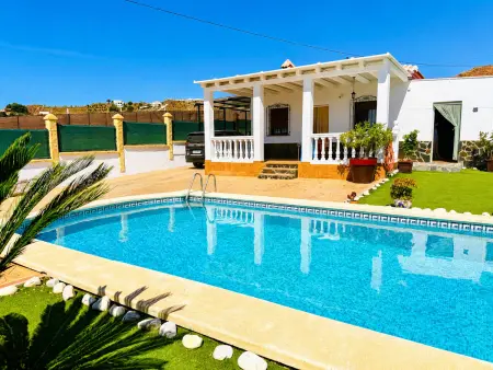 Cortijo Las Flores – Maison piscine vue mer à Torrox : photo 1