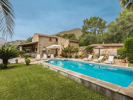 Location villa à Pollença, Villa de campagne avec piscine privée - 6 pers.
