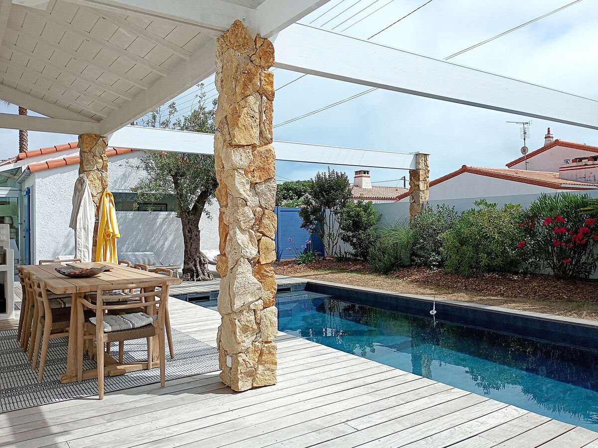 Maison 8 pers. piscine & jardin - 400 m plage - Photo 25